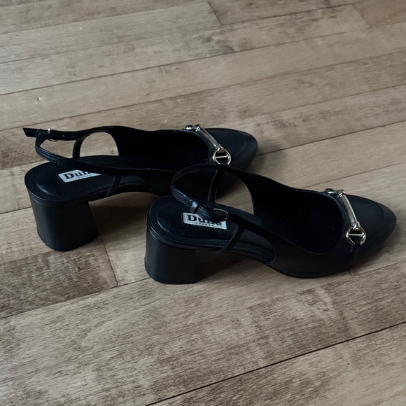 Dune Black Slingback Heels - Picture 4 of 5